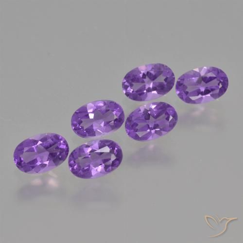 2.49ctw Natural Violeta medio Amatista, Ovalada, VVS-VS