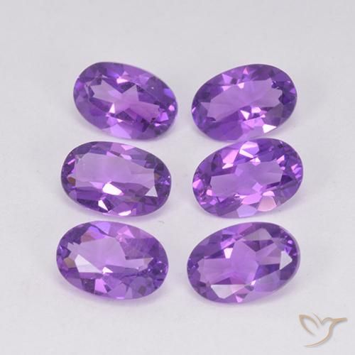 2.54ctw Natural Violeta vívido Amatista, Ovalada, VVS-VS