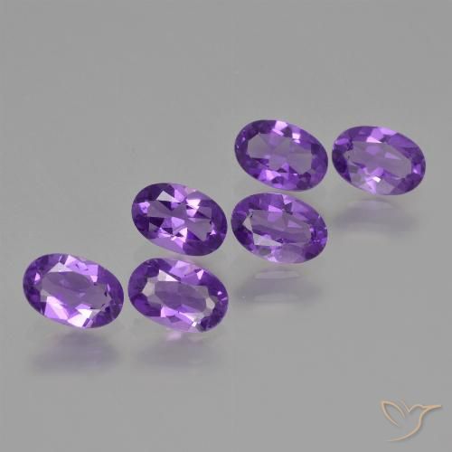 2.29ctw Natural Violeta oscuro medio Amatista, Ovalada, VVS-VS