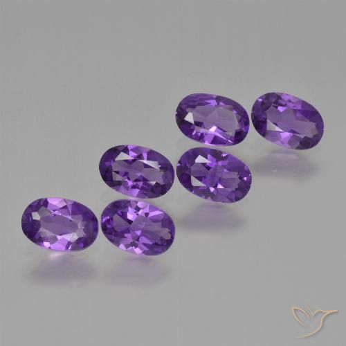 2.29ctw Natural Violeta oscuro Amatista, Ovalada, VVS-VS
