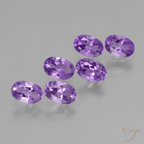 2.56ctw Natural Violeta vívido Amatista, Ovalada, VVS-VS