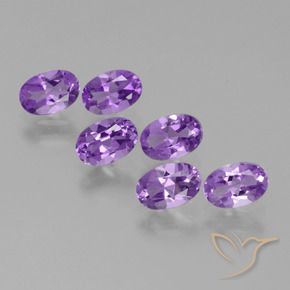 Gemas de Amatista Violeta vívido natural de 2.56 ct, Ovalada, VVS-VS