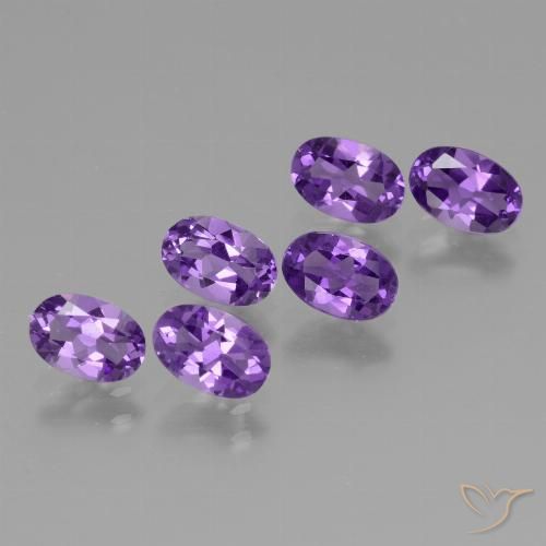 2.44ctw Natural Violeta oscuro Amatista, Ovalada, VVS-VS