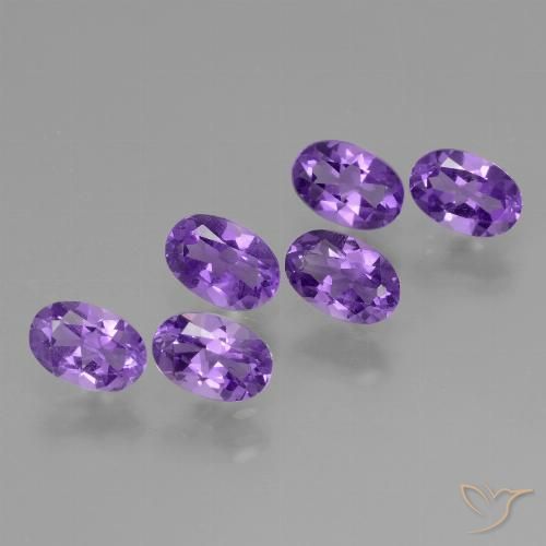 2.52ctw Natural Violeta medio Amatista, Ovalada, VVS-VS