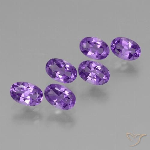 2.59ctw Natural Violeta vívido Amatista, Ovalada, VVS-VS