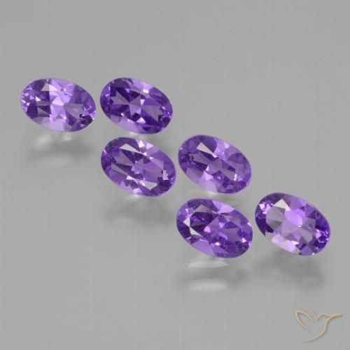 2.41ctw Natural Violeta oscuro Amatista, Ovalada, VVS-VS