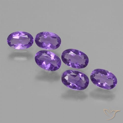 2.27ctw Natural Violeta intenso Amatista, Ovalada, VVS-VS