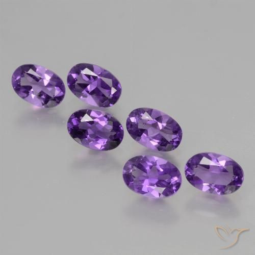 2.55ctw Natural Violeta vívido Amatista, Ovalada, VVS-VS