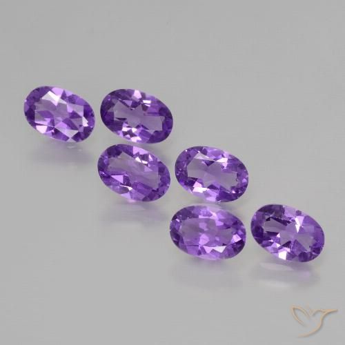 2.45ctw Natural Violeta oscuro Amatista, Ovalada, VVS-VS