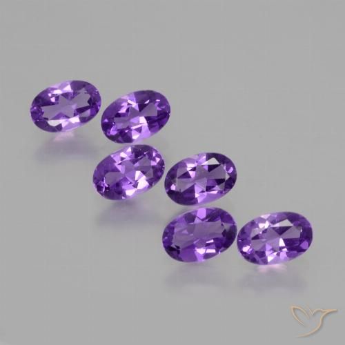 2.34ctw Natural Violeta intenso Amatista, Ovalada, VVS-VS