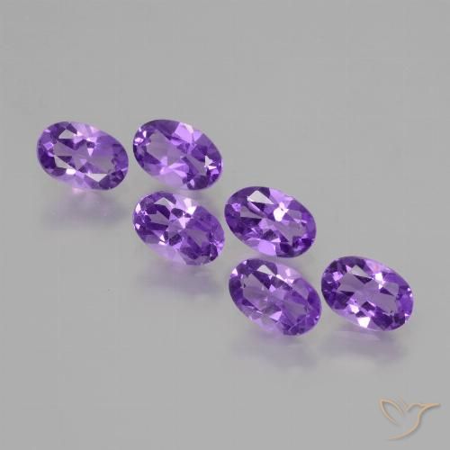 2.33ctw Natural Violeta vívido Amatista, Ovalada, VVS-VS