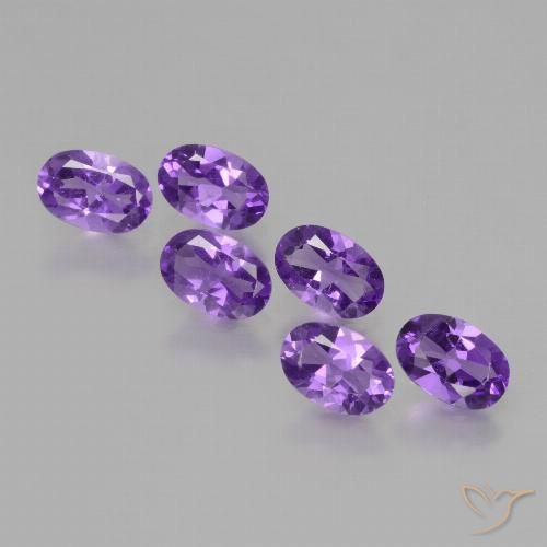 2.35ctw Natural Violeta medio Amatista, Ovalada, VVS-VS