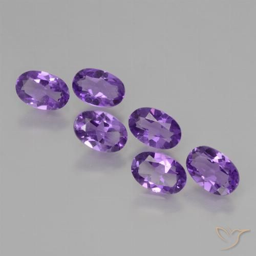2.35ctw Natural Violeta vívido Amatista, Ovalada, VVS-VS
