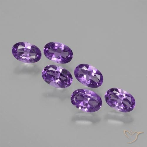 2.44ctw Natural Violeta rosado medio Amatista, Ovalada, VVS-VS