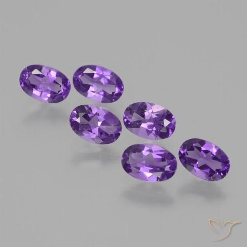 2.54ctw Natural Violeta medio Amatista, Ovalada, VVS-VS