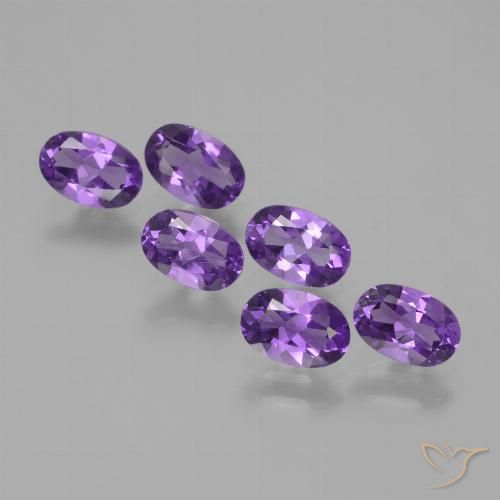 2.45ctw Natural Violeta oscuro Amatista, Ovalada, VVS-VS
