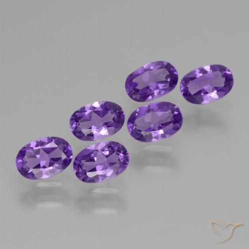 2.55ctw Natural Violeta medio Amatista, Ovalada, VVS-VS
