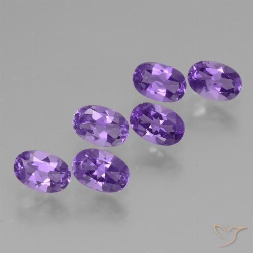 2.73ctw Natural Violeta medio Amatista, Ovalada, VVS-VS