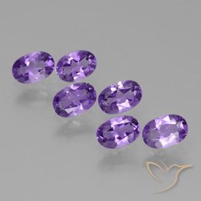 Gemas de Amatista Violeta oscuro natural de 2.63 ct, Ovalada, VVS-VS