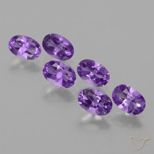 2.55ctw Natural Violeta medio Amatista, Ovalada, VVS-VS