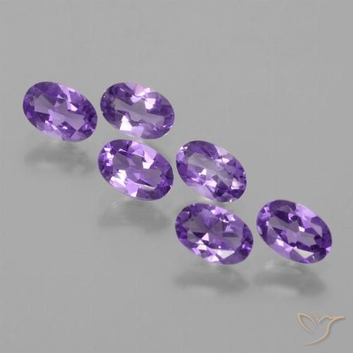 2.39ctw Natural Violeta medio Amatista, Ovalada, VVS-VS