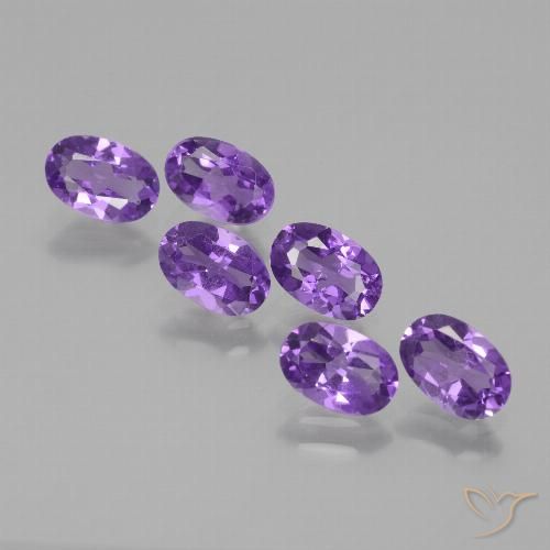 2.52ctw Natural Violeta intenso Amatista, Ovalada, VVS-VS