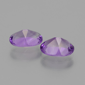 Gemas de Amatista Violeta natural de 1.33 ct, Corte Óvalo, VVS-VS