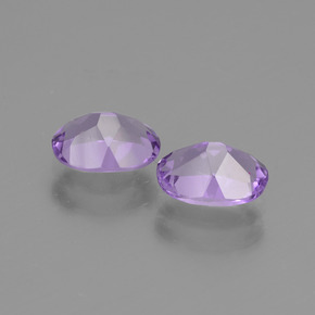 Gemas de Amatista Violeta medio natural de 1.50 ct, Corte Óvalo, VVS-VS
