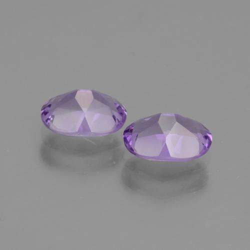 Gemas de amatista violeta medio natural de 1,42 ct, corte óvalo, VVS-VS