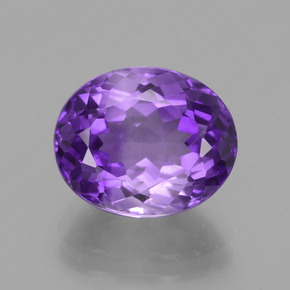 Amatista Violeta natural de 4.08 ct, Corte Óvalo, VS-SI