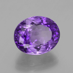 Amatista Violeta natural de 4.08 ct, Corte Óvalo, VS-SI