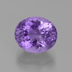 Amatista violeta natural de 5,18 ct, corte óvalo, VS