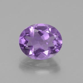 Amatista Violeta natural de 2.00 ct, Corte Óvalo, VS