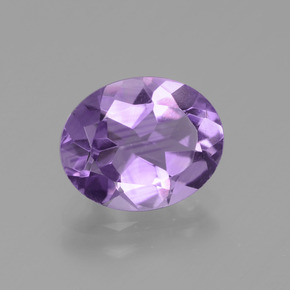 Amatista Violeta natural de 2.33 ct, Corte Óvalo, VVS-VS