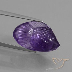 Amatista Violeta oscuro natural de 10.52 ct, Elegante, Transparente