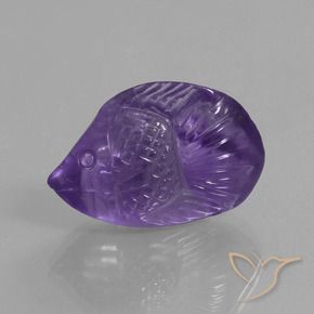 Amatista Violeta medio natural de 15.44 ct, Elegante, Transparente