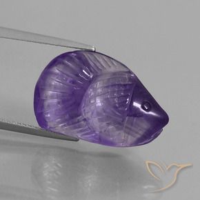 Amatista Violeta medio natural de 13.40 ct, Elegante, Transparente