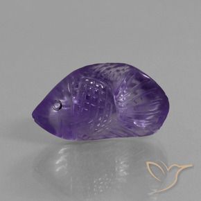 Amatista Violeta medio natural de 10.58 ct, Elegante, Transparente