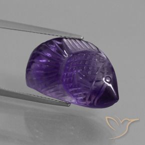 Amatista Violeta oscuro natural de 13.44 ct, Elegante, Transparente