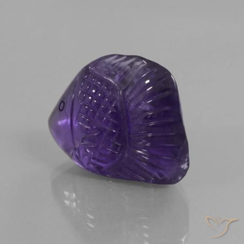 Amatista Violeta oscuro natural de 22.17 ct, Elegante, Transparente
