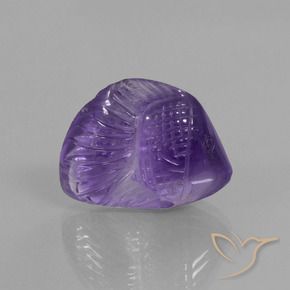 Amatista Violeta medio natural de 15.38 ct, Elegante, Transparente