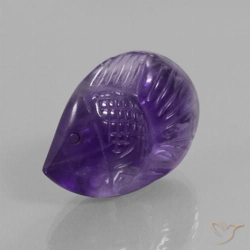16.45ct Natural Violeta oscuro Amatista, Elegante, Transparente