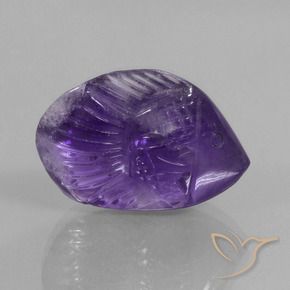 Amatista Violeta oscuro natural de 16.45 ct, Elegante, Transparente
