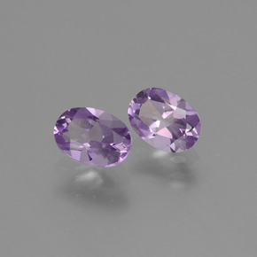 Gemas de amatista violeta natural de 1,38 ct, corte óvalo, VVS