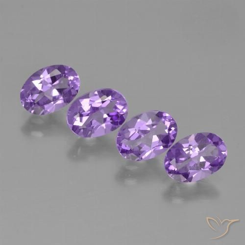 2.80ctw Natural Violeta vívido Amatista, Ovalada, VS