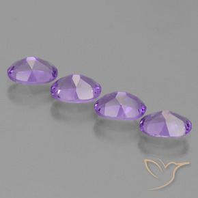 Gemas de Amatista Violeta vívido natural de 2.80 ct, Ovalada, VS