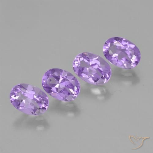 3.09ctw Natural Violeta iris intenso Amatista, Ovalada, VVS-VS