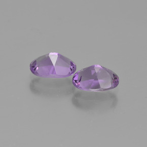 Gemas de Amatista Violeta natural de 1.39 ct, Corte Óvalo, VS