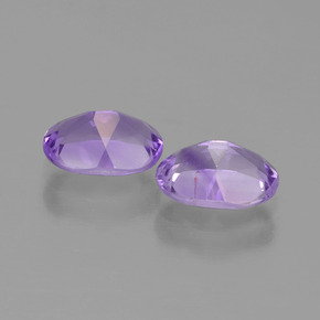 Gemas de Amatista Violeta medio natural de 1.40 ct, Corte Óvalo, VS