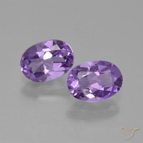 1.46ctw Natural Violeta oscuro Amatista, Ovalada, VVS-VS